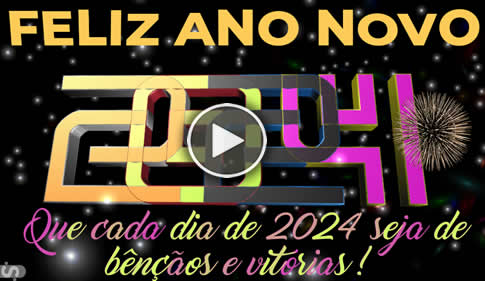 Feliz Ano Novo 2025 vídeo no formato TikTok