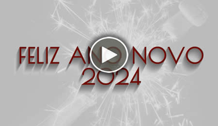 Vídeo com mensagem de feliz ano novo 2025