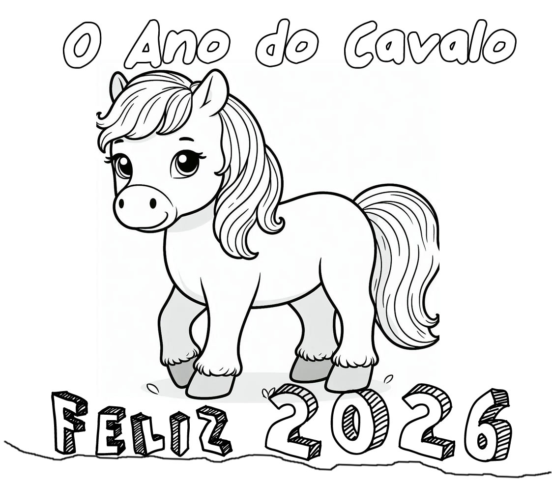 Colorir 2026 o ano do dragão