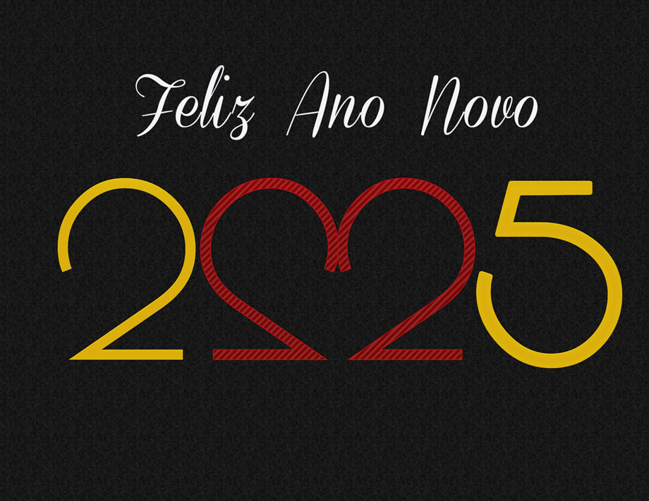 Image Feliz Ano Novo 2023 com coração vermelho
