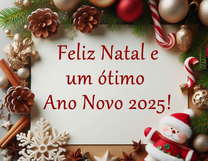 Cartão De Festividades Feliz Natal e Ano Novo! 20XX