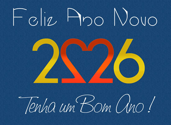 Imagem romântica de feliz ano novo de 2026 com coração