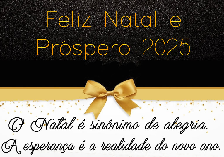 Imagem elegante em preto e dourado com laço e laço para presente