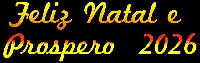 Imagem animada do Glitter Merry Christmas Happy 2026 text com efeito dourado pontilhado cintilante com borda vermelha escura.