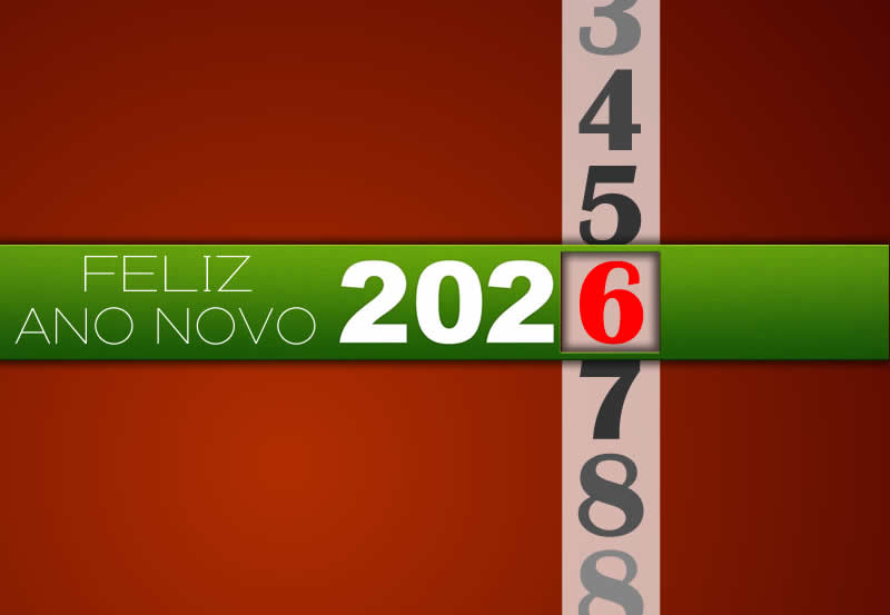 bela imagem com texto deseja 2026, para compartilhar nas redes sociais.