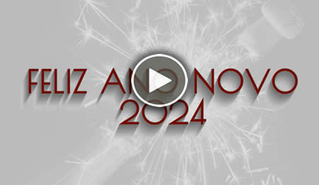 Vídeo com mensagem de feliz ano novo 2025